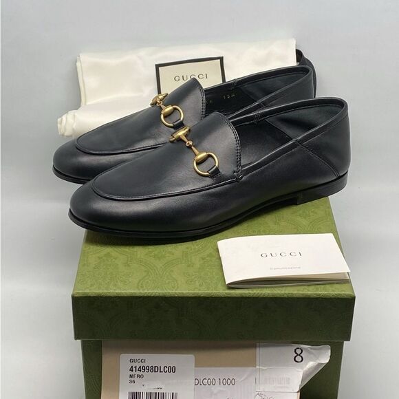 Gucci Brixton Leather Horsebit Loafers size 36 - Picture 12 of 14
